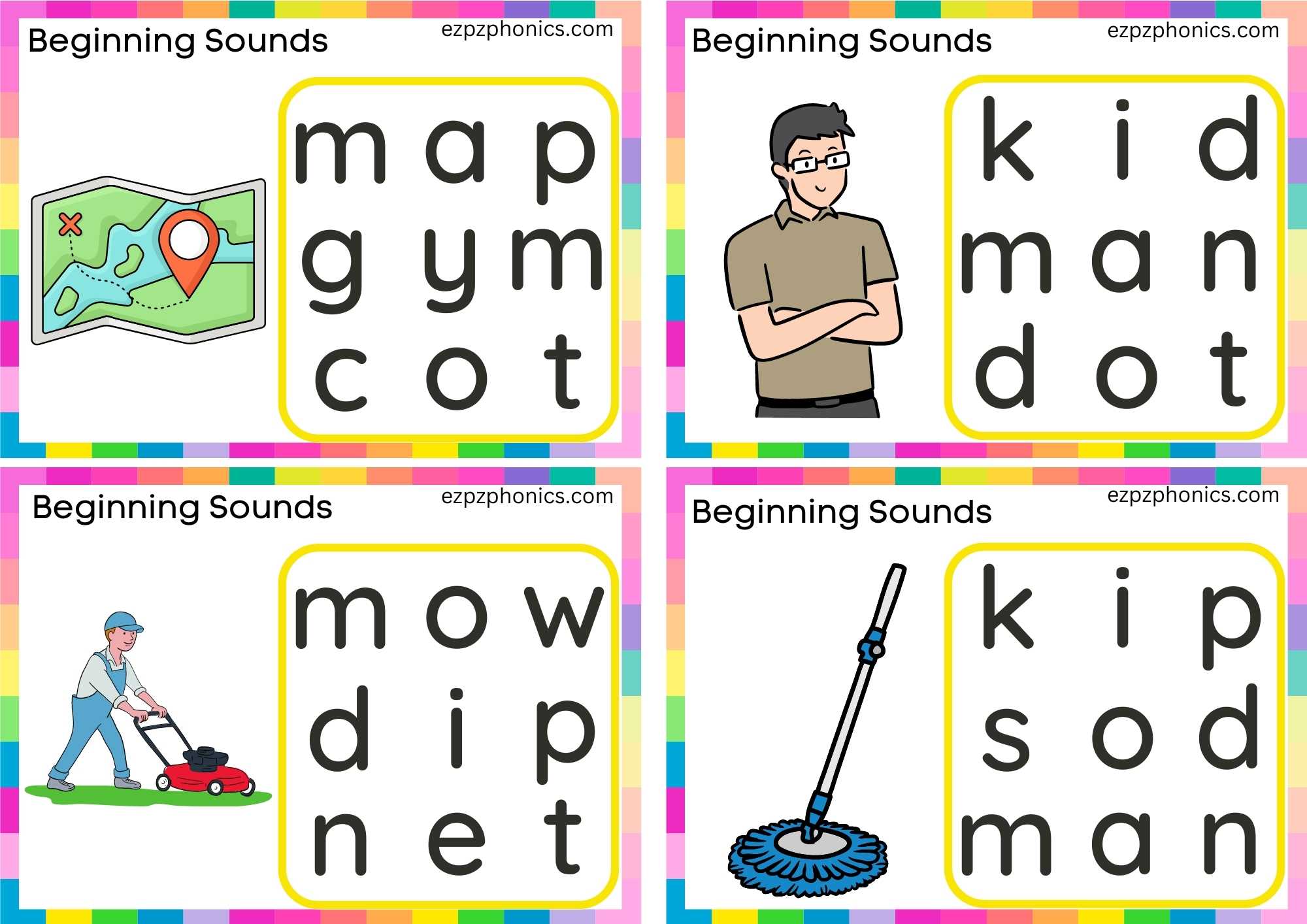 Letter M Word Search Group 1